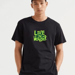 Live in Wonder Black T-Shirt - Men's