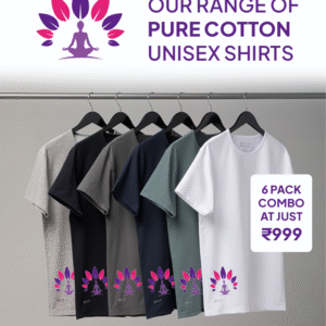 Divine Yoga Logo T-Shirt Combo Set - 6 Unisex Tees